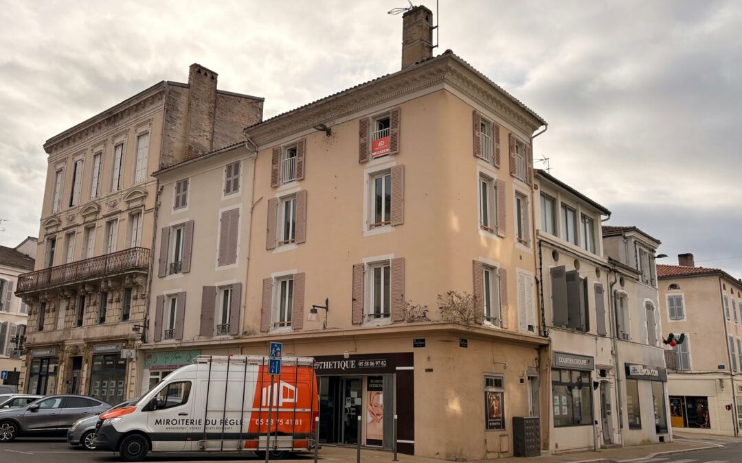 Rénovation d&rsquo;un immeuble centre ville à mont-de-marsan
